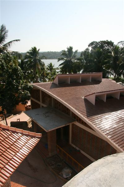 Auditorium seen from dorm roof